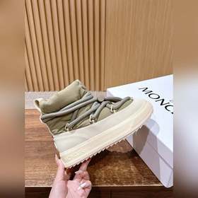 Новая высокая обувь MONCLER с пуховым 
