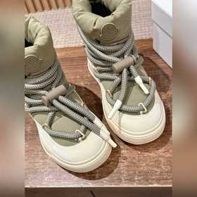 Новая высокая обувь MONCLER с пуховым 