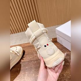 Новая высокая обувь MONCLER с пуховым 