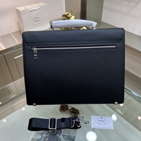 PRADA Новый мужской портфель с жесткой