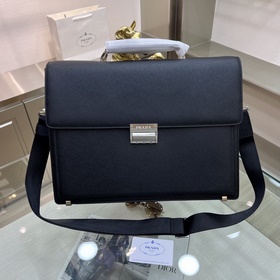 PRADA Новый мужской портфель с жесткой