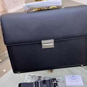 PRADA Новый мужской портфель с жесткой