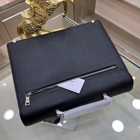 PRADA Новый мужской портфель с жесткой