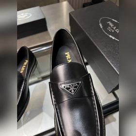 Мужские кожаные туфли Prada Premium - 