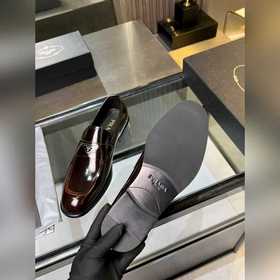 Мужские кожаные туфли Prada Premium Ca