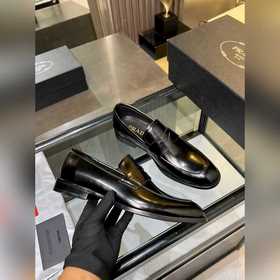 Мужские кожаные туфли Prada Premium Ca