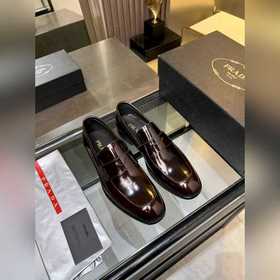 Мужские кожаные туфли Prada Premium —