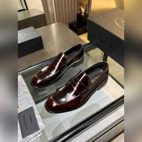 Мужские кожаные туфли Prada Premium —