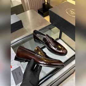 Мужские кожаные туфли Prada Premium — 