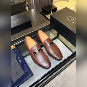 Мужские кожаные туфли Prada Premium —