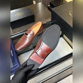 Мужские кожаные туфли Prada Premium — 