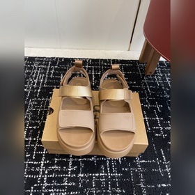 Сандалии UGG 25SS с толстой подошвой.