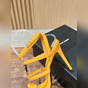 Сандалии Saint Laurent на шпильке с ло
