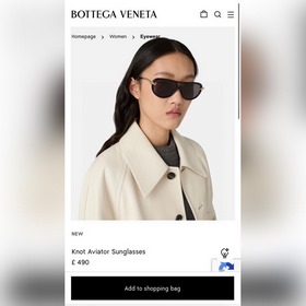 Bottega Veneta МОДЕЛЬ： BV1418S РАЗМЕ