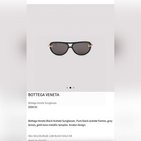Bottega Veneta МОДЕЛЬ： BV1418S РАЗМЕ