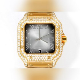 Новинка THB： Cartier Santos с кожаным