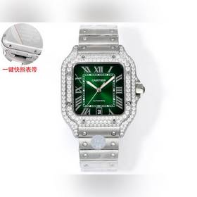 Новинка THB： Cartier Santos с кожаным 