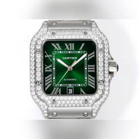 Новинка THB： Cartier Santos с кожаным 
