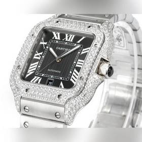 Новинка THB： Cartier Santos с кожаным