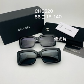 CHANEL CH5520, черно-золотой, черно-с