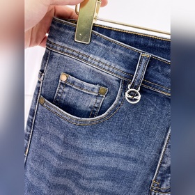 Мужские джинсы FENDI из ткани «Таннин»