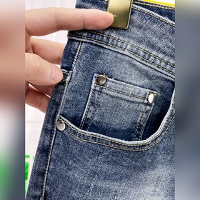 Мужские джинсы FENDI из ткани «Таннин»