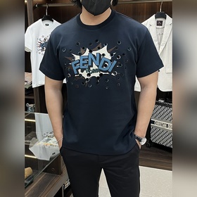 Новая модель футболки Fendi FD с кругл