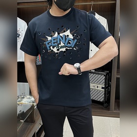 Новая модель футболки Fendi FD с кругл