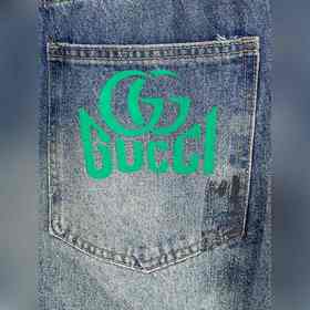 Мужские модные джинсы GUCCI с широкими