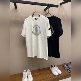 Футболка Moncler с принтом виде размыт