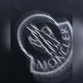 Футболка Moncler с принтом виде размыт