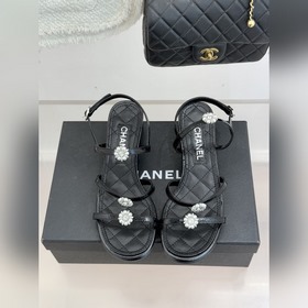 CHANEL — классические сандалии на толс