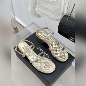 CHANEL — классические сандалии на толс