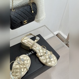 CHANEL — классические сандалии на толс