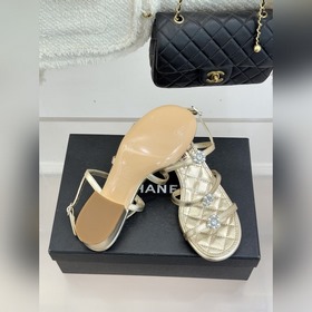 CHANEL — классические сандалии на толс