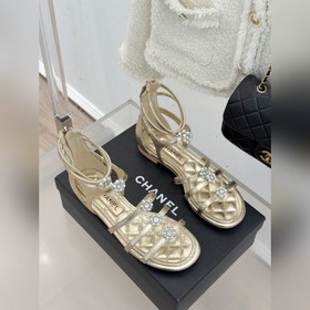 CHANEL — классические сандалии на толс