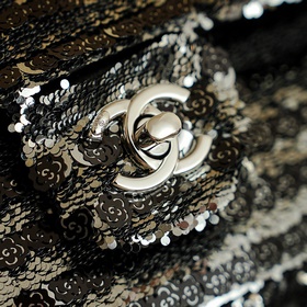 Chanel 26c «Камелия» с пайетками , ра