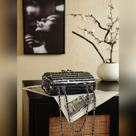 Chanel 26c «Камелия» с пайетками , ра