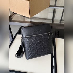 Коричневая сумка Coach в полной компле