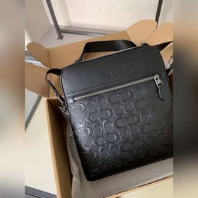 Коричневая сумка Coach в полной компле