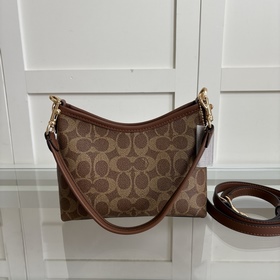 Коричневая сумка Coach в максимальной 