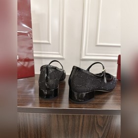 Туфли-мери-джейн из кружева и сетки со