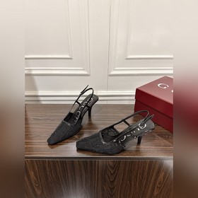 Сандалииз сетчатой ткани с кристаллам