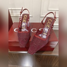 Сандалииз сетчатой ткани с кристаллам