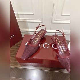 Сандалииз сетчатой ткани с кристаллам