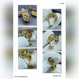 Сережки L7881 LV в клетку отличаются л
