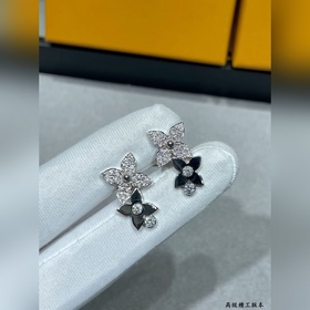 Сережки-гвоздики L7882LV «Двойной цвет