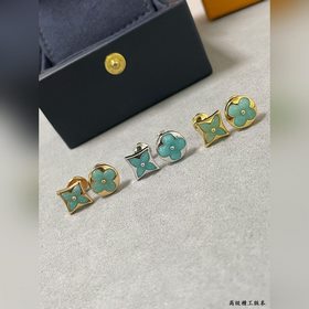 L1122 LV Серьги-гвоздики с камнями «Тя