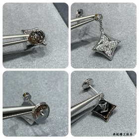 Серьги L1124 LV с полной инкрустацией 