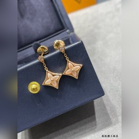 Серьги LV из перламутра с покрытием из